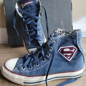 Rare Unisex Converse Superman High top Sneakers Men-4.5, Women-6.5
